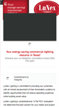 Mobile Screenshot of lunexlighting.com